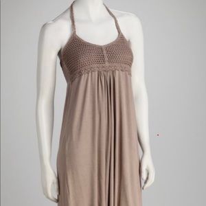 Beige halter dress